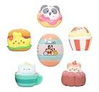 Hamee Anirollz [Surprise Capsule Series] Cute Water Filled Squishy Toys [Birthday Gift Bags, Party Favors, Gift Basket Filler, Stress Relief Toys] – 1 Pc. (Mystery – Blind Capsule)