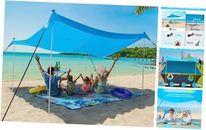 Cool Cabana Beach Tent 10 x 9ft Sun Shelter Beach Canopy UPF50+ Outdoor Shade 