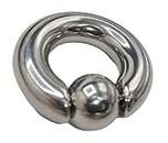 BCR XXL Piercing 4 mm Intimate Piercing Prince Albert Clamp Ball, Stainless Steel