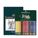Faber-Castell Bloc à croquis A4 et boîte de 60 crayons de couleur Polychromos pour artistes – Kit d'art pour livres de coloriage pour adultes, fournitures d'artisanat, dessin, croquis, crayons