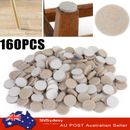 Beige Self-Stick Furniture Felt Pads 1 inch for Hard Surfaces 160 pieces one