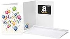 Amazon.co.uk Gift Card for Any Amount in a Happy Birthday Balloons Greeting Card