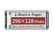Waveshare 2.9Inch E-Paper Display Module(B),296x128 Resolution 3.3v/5v E-Ink Electronic Paper Screen,Red Black White Three-Color Display for Raspberry Pi/Jetson Nano/Arduino/STM32