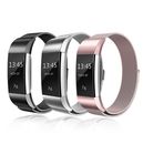 For Fitbit Charge 2 Strap Stainless Steel Band Smart Watch Milanese LARGE SMALL