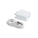 40W D Ultra Fast Type-C Charger for ZTE Axon 7s, ZTeAxon7S, Zte Axon 7 s, Zte Axon Seven S, Zteaxon 7S (40W,DR-35,WHT)