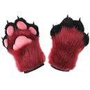 Liszdp Furry Cosplay Cat Wolf Dog Fox Paw Gloves Animal Fursuit Adults Costume Accessories