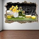 Stickers muraux  Spa Massage Candle Wall Art Stickers Mural Decal Beauty Salon Shop Decor