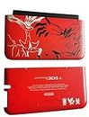 New Replacement Front Back Faceplate Plates Upper Cover & Back Battery Housing Shell Case Cover for 3DS XL / 3DS LL Game Console - Custom Red