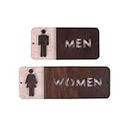GLNRM Men - women wooden restroom bord office supplies sunboard Restroom washroom sign men and women board sign