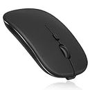UrbanX 2.4GHz & Bluetooth Mouse, Rechargeable Wireless Mouse for Samsung Galaxy Tab S7 FE Bluetooth Wireless Mouse for Laptop/PC/Mac/iPad Pro/Computer/Tablet/Android Onyx Black