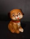 Goebel Brown Dog with Collar Bank - Original Stopper and Key #50 04813 Vintage