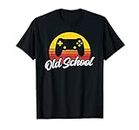 Retro Gaming Konsole Videospiele Controller Sunset T-Shirt