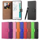Various Models Phone Case Leather Wallet Book Flip Folio Stand View Cover