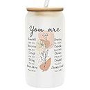 Christian Gifts for Women - Birthday Gifts for Women - Religious Gifts, Inspirational Gifts for Women - Ladies Gifts - Spiritual, Catholic, Jesus Gifts for Women - Mothers Day Gifts - 16 Oz Can Glass