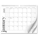S&O Modern Minimal Wall Calendar from January 2024-June 2025 - Tear-Off Monthly Calendar - 18 Month Academic Wall Calendar - Hanging Calendar to Track Anniversaries & Appointments - 13.5"x10.5”in