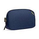 tomtoc Recycled Portable Storage Pouch Bag Case Accessories Organizer Compatible with MacBook Laptop Charger, Mouse, Cables, Hub, Power Adapter, Power Bank, Toiletries, Cosmetics (Navy Blue)