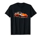 Porsch Orange GT 3 RS Sport Car Coupé 911 T-Shirt