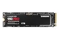 Samsung 980 PRO M.2 NVMe SSD (MZ-V8P1T0BW), 1 TB, PCIe 4.0, 7,000 MB/s Read, 5,000 MB/s Write, Internal Solid State Drive