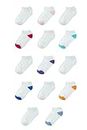 Amazon Essentials Unisex Kids' Cotton Low Cut Sock, 14 Pairs, White, Medium