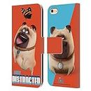 Offizielle The Secret Life of Pets 2 Mel Pug Hund Schmetterling II for Pet's Sake Leder Brieftaschen Huelle kompatibel mit iPhone 6 / iPhone 6s