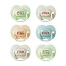 Tommee Tippee Anytime Soothers for Newborns, Symmetrical Orthodontic Design, BPA-Free Silicone Baglet, 0-6m, Pack of 6 Dummies