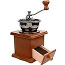 Manual Coffee Grinders Home Kitchen Tool Classical Wooden Hand Coffee Grinder Ceramic Millstone Coffee