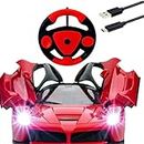 VRION® Remote Controlled Racing Car for Kids, Super Racing Sports for Kids, High Speed Toy Vehicle for Kids,1:16 Scale Sporty Remote Control Car for Kids - Door Openable RC Carremote Control Car (RED)