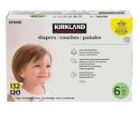 Kirkland Signature Diapers, Size 6 (132 Count)