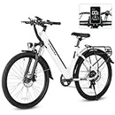 Likebike Seeker S 26" Electric Bike for Adults, UL 2849 Certified, Step Through Electric Bicycle with 350W Motor, 36V 9Ah Removable Battery, 20MPH E-Bikes with 7-Speed & Front Suspension