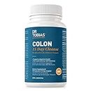 Dr. Tobias Colon 15 Day Cleanse, Gentle Detox Cleanse for Women and Men, Gut Health Supplements, Colon Cleanse Pills, Support Regular Bowel Movements, 30 Capsules (15 day supply)