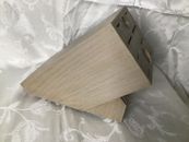 Cutco Homemaker 18 Slot Knife Block Solid Wood Construction NO KNIVES Made in US