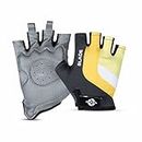 Nivia Blade Fitness Sports Gloves for Men & Women, Gloves Gym Workout & Accessories Men, Men Workout Sports & Fitness Gloves, Hand Gloves Gym Men, Grip Gloves, Exercise Gloves (Medium) - Yellow
