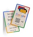 REVUZ | Google Review Card with QR Code and NFC Chip | Tap or Scan | Zero Hassle Self Setup (86x54mm)