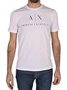 Armani Exchange Camiseta para Hombre, Blanco (White 1100), M