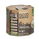 Good Karma 3 Ply Eco-Friendly Unbleached Toilet Tissue Paper Roll - Pack of 1 (320 Pulls)