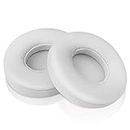 Link Dream Replacement Ear Pads for Beats Solo 2 Solo 3 - Replacement Ear Cushions Memory Foam Earpads Cushion Cover for Solo 2 & Solo 3 Wireless Headphone (White)