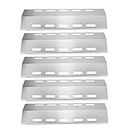 WELL GRILL 5-Pack Heat Shield Tent Replacement Parts, 43cm x 13cm Stainless Steel Flavorizer Bar for Ducane 5 Burner, Outback Spectrum, Charbroil, Fire Mountain and Other Model Grills