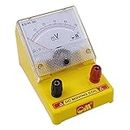 Om Meters EDM-80 Desk Stand Analog 0-50mV DC Moving Coil Milli Voltmeter (Yellow)
