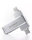 MFi Certified 512GB Flash Drive for iPhone Photo Stick, USB Thumb Drive Memory Stick High Speed USB Drive Photo Storage for iPhone USB Stick Compatible for iPhone/iPad/Android/PC