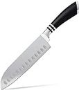 VELINEX® Stainless Steel Santoku Kitchen Knife, Sharp Razor Blade with Ergonomic Bending Handle, for Meat and Vegetable Cutter Clever for Home and Restaurant (B-A 1PCS)
