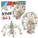 K'Nex Thrill Rides 3-in-1 Classic Amusement Park Building Set for Ages 9+, Engineering Education Toy, 744 Pieces