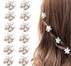 12 pieces of pearl hair clips, sweet faux fringe clips for ladies and girls decorative hair accessories