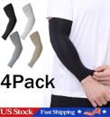 4 Pack Cooling Arm Sleeves Cover UV Sun Protection Outdoor Sports Basketball