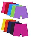 M-Aimee 10 Pack Dance Shorts Girls Bike Short Breathable and Safety (Color2, 8-10T)