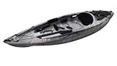 Sun Dolphin Journey 10 SS Sit on Top Kayak, 1 Person Fishing Kayak for Adults, Recreational Kayak with Portable Accessory Carrier & 1 Paddle, Carries Weight Up to 250 lbs (Angler Gray-10ft)