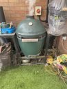Big Green Egg Large BBQ With Accessories On Prefabricated Stand Stainlessshelves