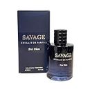 Savage for Men- 3.4 Oz Men's Extrait De Parfum Spray. Men's Casual Cologne-Refreshing & Warm Masculine Scent for Daily Use