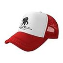 Us-Wounded-Warrior-Project Unisex Baseball Cap Mesh Trucker Cap Sun Caps Adjustable Dad Hat Plain Sun Cap Red