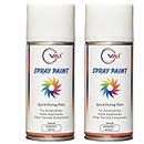 VAI Touch Up Spray Paint Compatible for MAHINDRA DIAMOND WHITE For Scorpio, Bolero, Xylo - 225 Ml Pack of 2