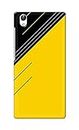 NDCOM for VIVO Y51L Back Cover Black Yellow Designer Printed Hard Case
